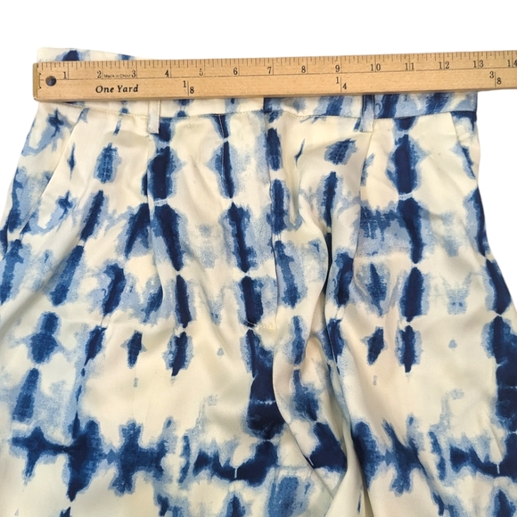 House of Harlow 1960 Tie Dye Wide Leg Pants High Rise NEW Womens Small Blue - Picture 14 of 15
